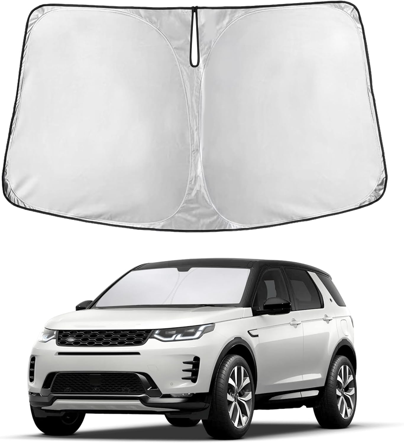 EcoNour Car Windshield Sun Shade | 2025 Upgraded Innovative No-Light-Pass Technology for Maximum Coverage | Foldable Sun Shade Keeps Your Vehicle Cool | Must-Have Car Accessories | Small (59" x 29") - Colors J