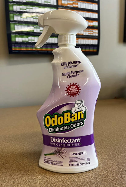 OdoBan Ready-to-Use Disinfectant and Odor Eliminator, 32 Ounce Spray Bottle, Original Eucalyptus Scent