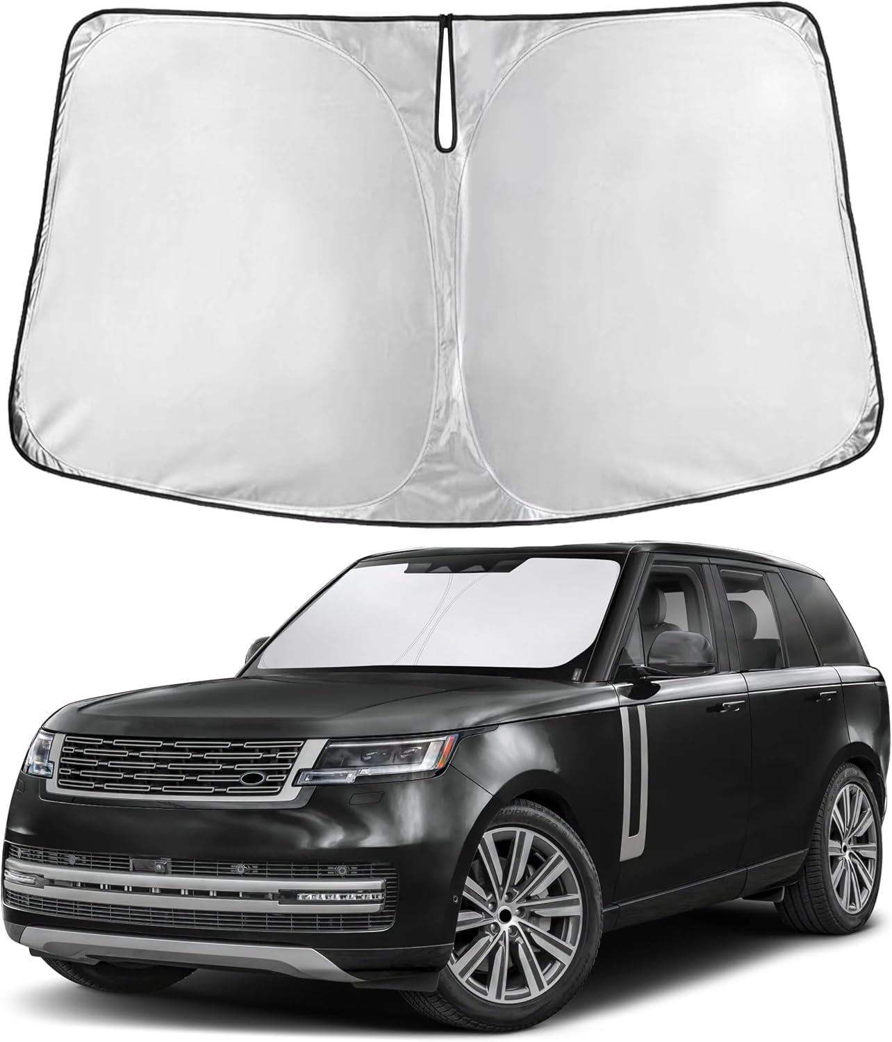 EcoNour Car Windshield Sun Shade | 2025 Upgraded Innovative No-Light-Pass Technology for Maximum Coverage | Foldable Sun Shade Keeps Your Vehicle Cool | Must-Have Car Accessories | Small (59" x 29") - Colors G