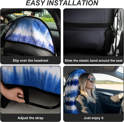 Waterproof Sweating Car Seat Cover for Post Gym Workout, Running, Swimming, Beach and Hiking, Universal Fit Non-Slip Towel Bucket Seat Protector for Cars SUV Trucks, Machine Washable (Grey)