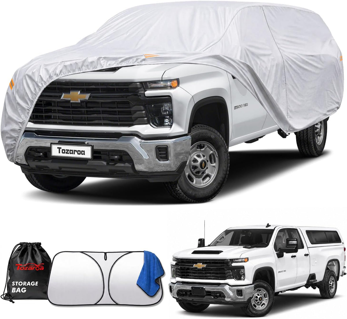 Car Cover Waterproof All-Weather,Heavy-Duty Outdoor Full Exterior Automobiles Sedan/Coupe (Length 186-193 inch) with Windshield Sun Shade Universal Fit Toyota Camry, Tesla Model 3, Accord etc