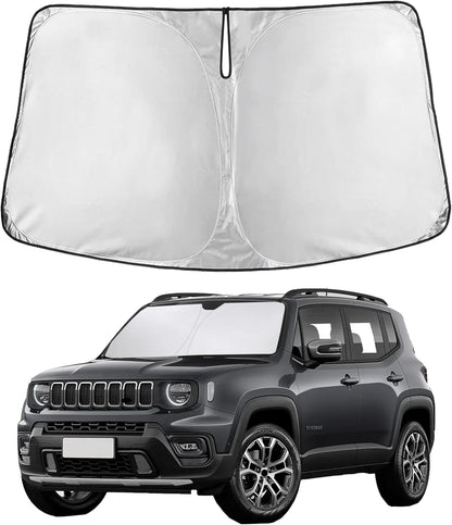 EcoNour Car Windshield Sun Shade | 2025 Upgraded Innovative No-Light-Pass Technology for Maximum Coverage | Foldable Sun Shade Keeps Your Vehicle Cool | Must-Have Car Accessories | Small (59" x 29") - Colors D
