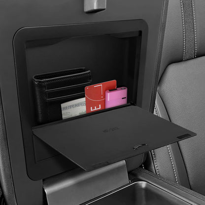 Glove Box Dividers Organizer Compatible with Toyota 2016-2020 2021 2022 2023 Tacoma Accessories Black ABS Material Center Console Organizer