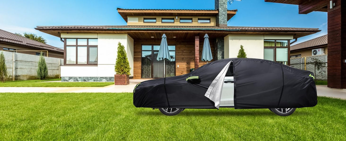Car Cover Custom Fit for Honda CRV 1997-2025,Toyota RAV4 1996-2025, 6 Layers Truck Cover Waterproof All Weather for Automobiles,Outdoor Full Exterior Cover,Rain, Sun, Wind Protection,Black