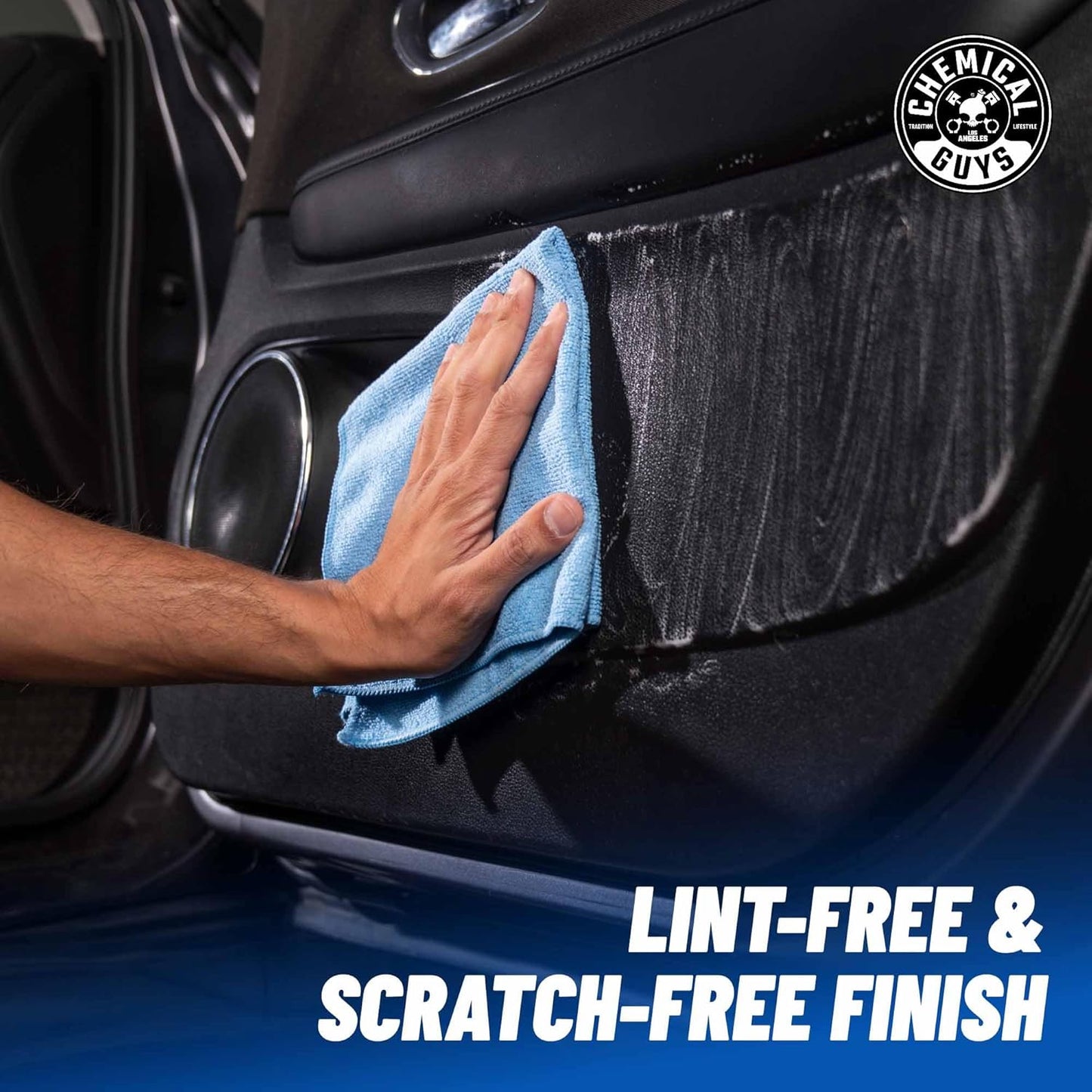 Chemical Guys Workhorse Professional Grade Microfiber Towels for Cars - Black 16x16 Inch Microfiber Cleaning Cloths for Home & Pet Drying, Soft & Scratch-Free, Washing, Drying & Cleaning, 3 Pack