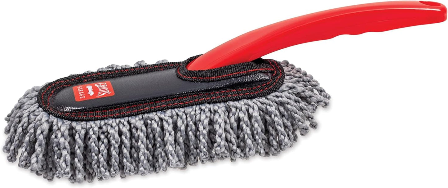 Griot's Garage Microfiber Mini Duster for Car Interior Cleaning and Detailing, Cleans Paint, Glass, Chrome, and Trim, Storage Bag Included, 11412