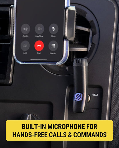 Scosche BTFM9 FM Bluetooth Transmitter Car, Dual 12W USB-C and USB-A Charging Ports, Fast Type C Car Charger, Wireless Radio Bluetooth Adapter, Hands-Free Kit for Calls, Siri and Google Assistant