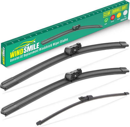 26" 16" 11" Windshield Wiper Blades Replacement for Chevrolet Chevy Trax 2024 2025 2026 Premium All Weather Front Rear Wipers Set - OEM Quality (Pack of 3) - Colors E