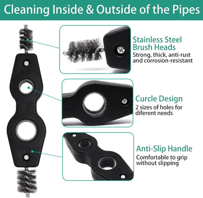 Battery Terminal Cleaner Kit, Battery Terminal Brush & 4 in 1 Copper Tubing Brush & 2pcs Anti-Corrosion Fiber Washers