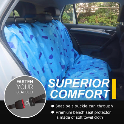 Car Seat Cover Protector Front Seats,for Gym Workout,Running,Swimming,Beach and Hiking,Waterproof Sweat Towel Bucket Seat Covers for Cars SUV Trucks (Black, 1Pcs)