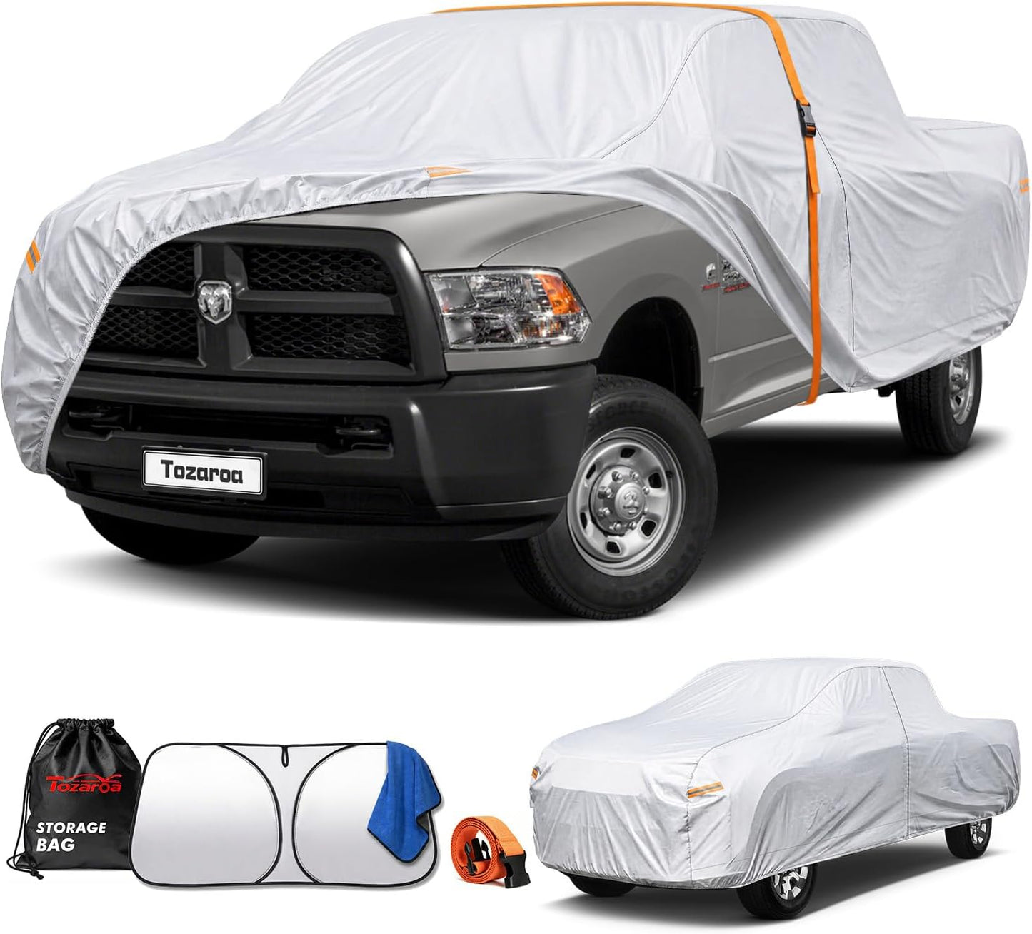 Car Cover Waterproof All-Weather,Heavy-Duty Outdoor Full Exterior Automobiles Sedan/Coupe (Length 186-193 inch) with Windshield Sun Shade Universal Fit Toyota Camry, Tesla Model 3, Accord etc