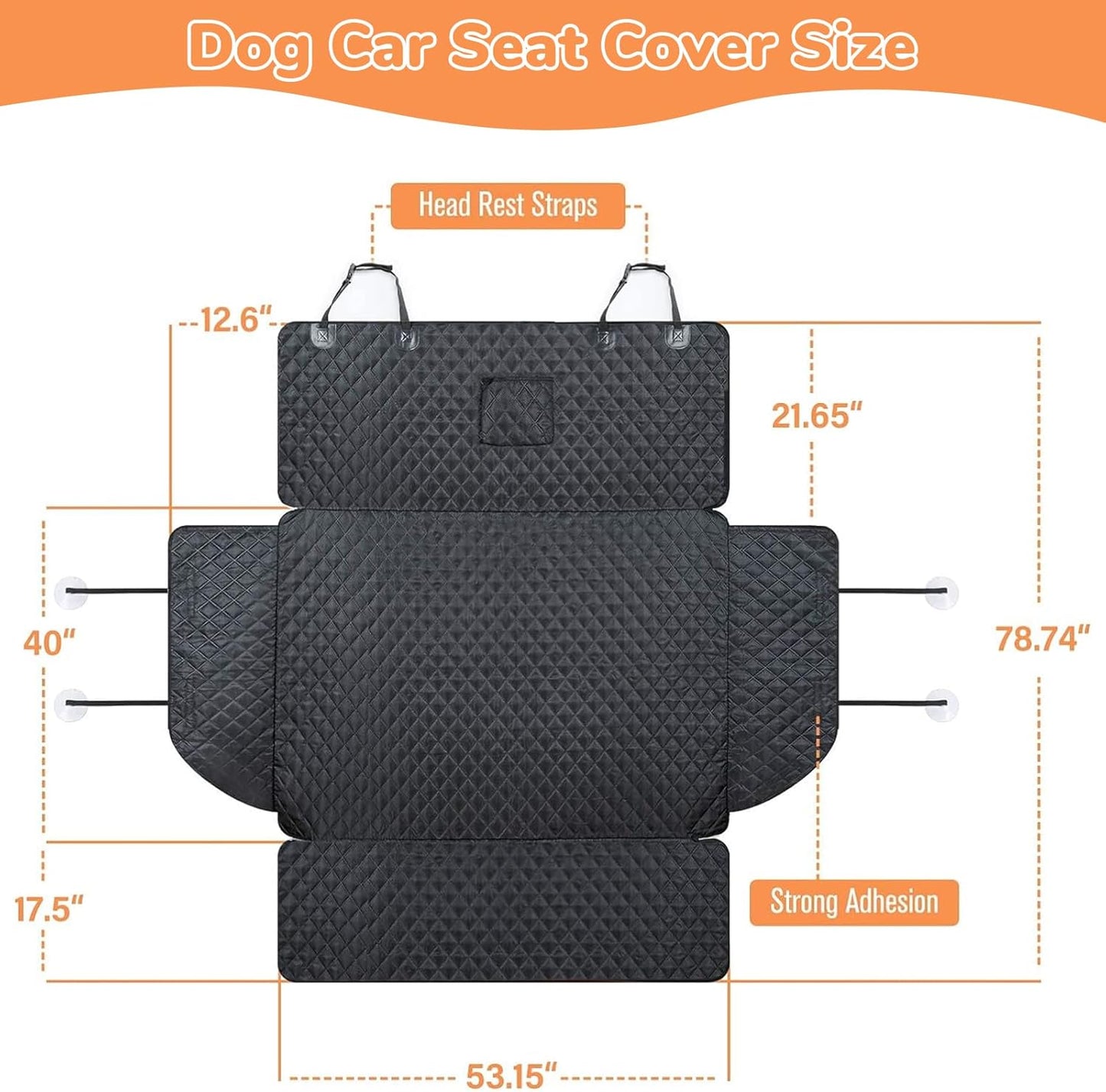 SUV Cargo Liner for Dogs, 200 * 135cm Pet Dog Car Seat Cover with Side Flaps for SUVs Backseats, Dog Car Trunk Seat Protector Cover Mat for Universal Car Trunk Pet (79inch*53.14inch)