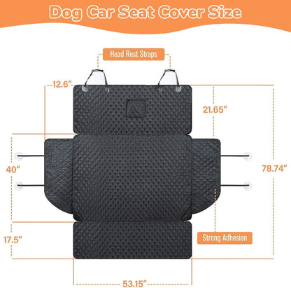 SUV Cargo Liner for Dogs, 200 * 135cm Pet Dog Car Seat Cover with Side Flaps for SUVs Backseats, Dog Car Trunk Seat Protector Cover Mat for Universal Car Trunk Pet (79inch*53.14inch)