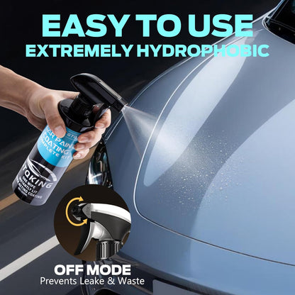 Premium Ceramic Coating for Cars- Quick Effect Coating Agent - Car Coating Spray, Suitable for cars, pickup trucks, RVs, motorcycles, etc. Fast Application for Long-Lasting Shine & Protection