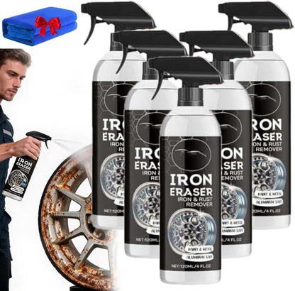 Iron Eraser Rust Remover Spray, Car Rust Remover Cleaner Spray, General rust remover Cleaner spray (120ML-3PCS)