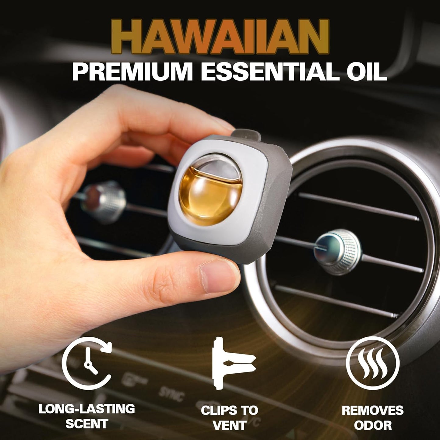 Air Jungles New Car Scent Car Air Freshener Vent Clip, 6 Count Long Lasting Up to 180 days, Natural Essential Oil Car Fragrance Accessories for Women and Men, Odor Eliminator - 4ml Each