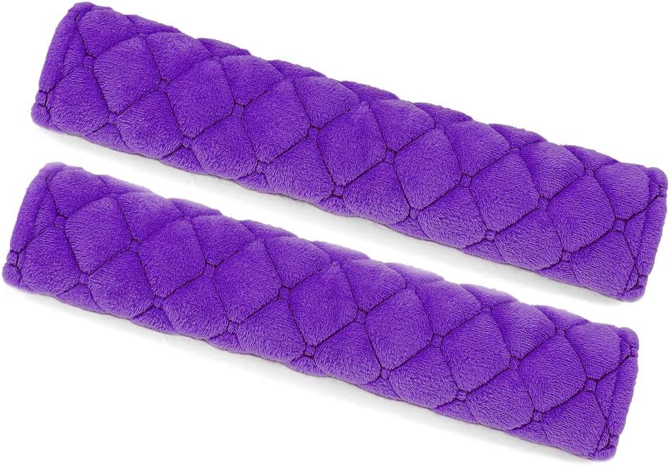 surpassme Car Seat Belt Pads Cover, 2 Pack Seat Belt Shoulder Strap Covers Protector to Release Stress to Your Neck and Shoulder for a Safety Driving (Pink)