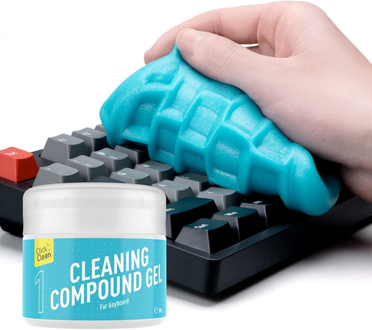 CLICK CLEAN Cleaning Gel for Car, 7oz Car Detailing Tools, Cleaning Putty Gel, Car Interior Cleaner Universal Dust Cleaner for Keyboard, Laptop, Air Vents