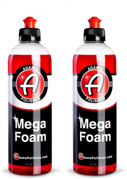 Adam’s Mega Foam (16oz) - pH Neutral Car Soap For Car Washing, Concentated For Wash Bucket, Foam Gun, Won't Strip Car Wax or Ceramic Coatings