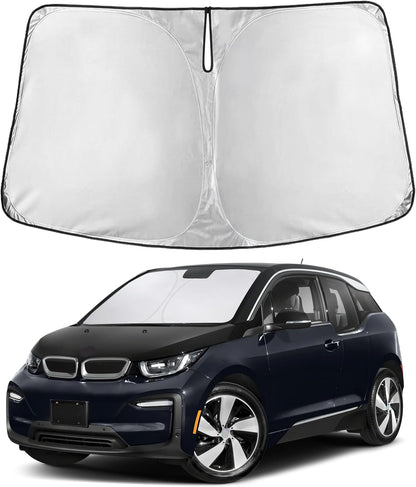 EcoNour Car Windshield Sun Shade | 2025 Upgraded Innovative No-Light-Pass Technology for Maximum Coverage | Foldable Sun Shade Keeps Your Vehicle Cool | Must-Have Car Accessories | Small (59" x 29") - Colors N