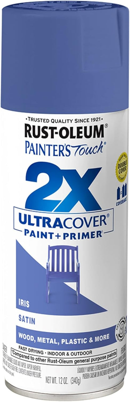 Rust-Oleum 334029 Painter's Touch 2X Ultra Cover Spray Paint, 12 oz, Gloss Clear - Colors C