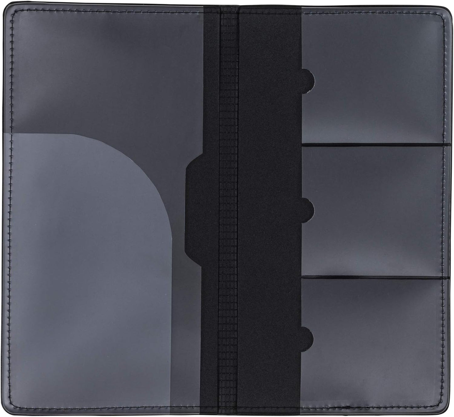 Samsill 2 Pack Car Registration and Insurance Holder, 5.25" x 4.75" Black Glove Box Organizer, Perfect for Multiple Vehicles