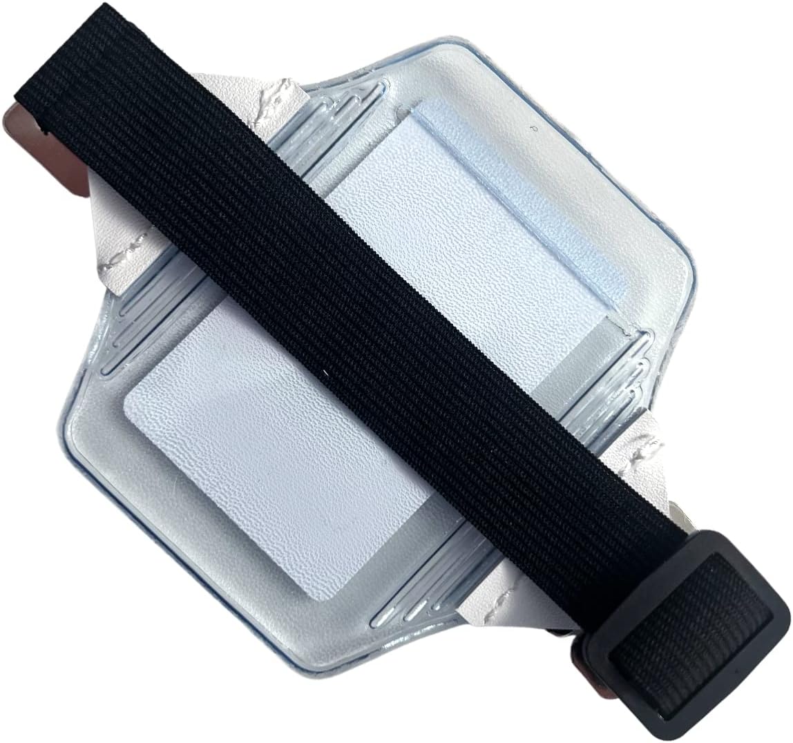 2 Pack - Heavy Duty Visor Fuel Card Holder with Clear Vinyl Pocket - Truck & Car Accessories for Interior - Drivers License, Auto Insurance Card & Fleet Vehicle Gas Log Storage - Specialist ID (Black)
