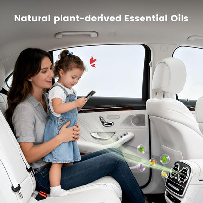 2 Packs Custom Car Air Freshener Diffuser Vent Clips with 12 Refill Sticks for Cars, Office, Kitchen, Bathroom, Pet Basic Refillable Kit Essential Oil Diffusers Car Accessories for Women Men
