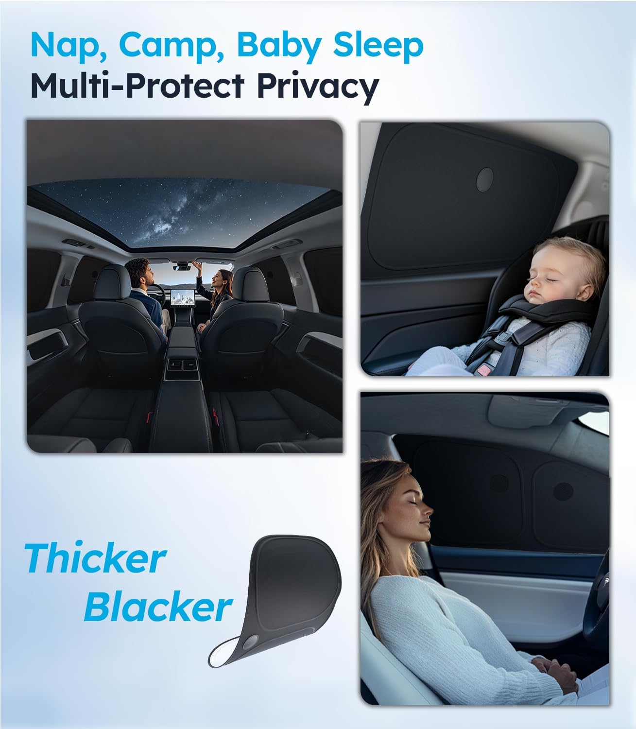 Wigoo 2026 Upgrade 8PCS Full Set Window Sunshade for Toyota 4Runner 2010-2024 [7-Layer Cooler & Blacker, Ice-Crystal Tech] with Windshield for Sun Block, Baby, Camping, Privacy Napping, Relax