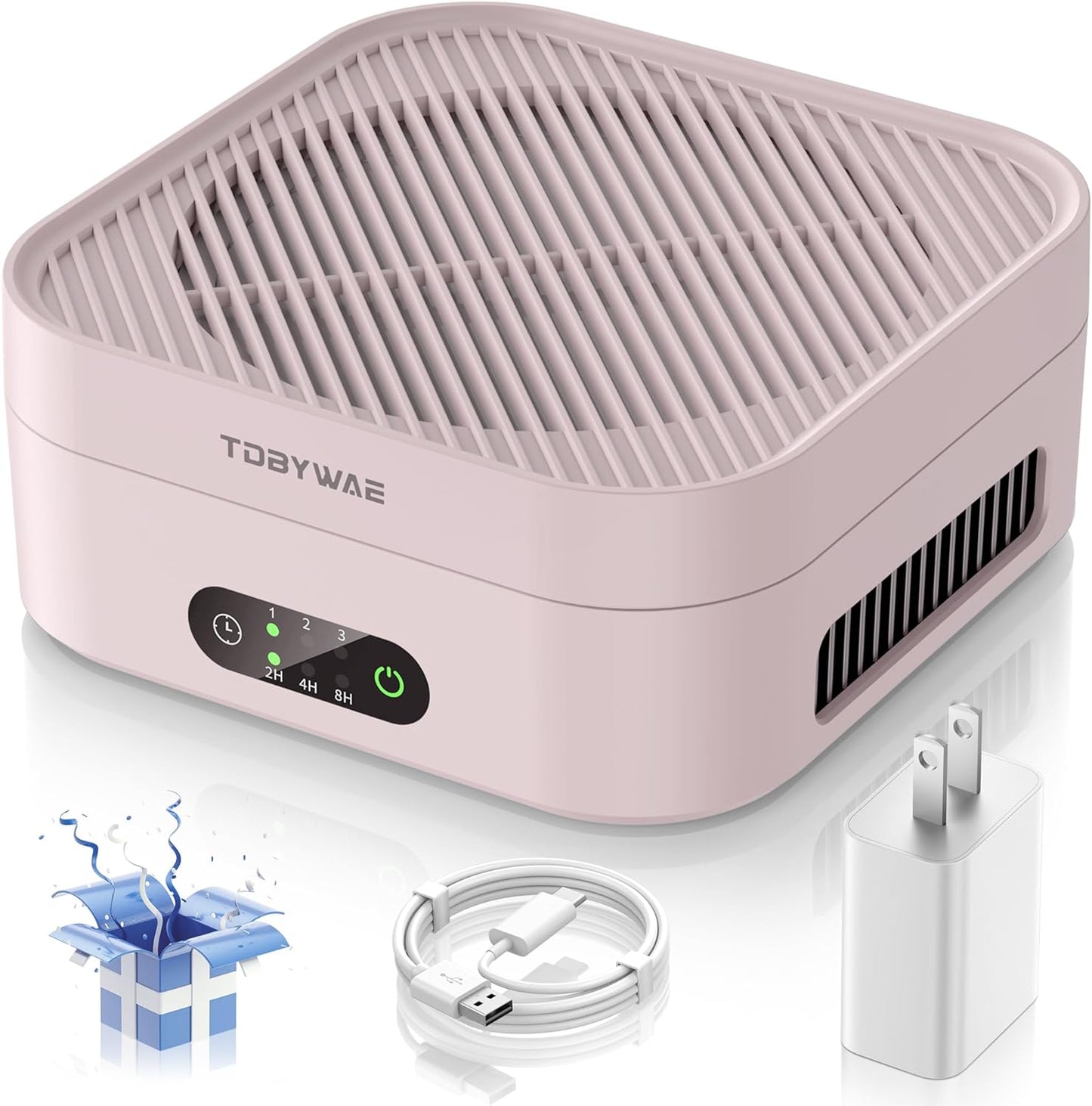 Air Purifiers for Home 600 Sq.Ft, TDBYWAE H13 True HEPA Air Purifier with USB Cable for Pets Dust Dander Pollen Odor Smoke, Small Portable Air Purifier for Bedroom Office Desktop Car RV