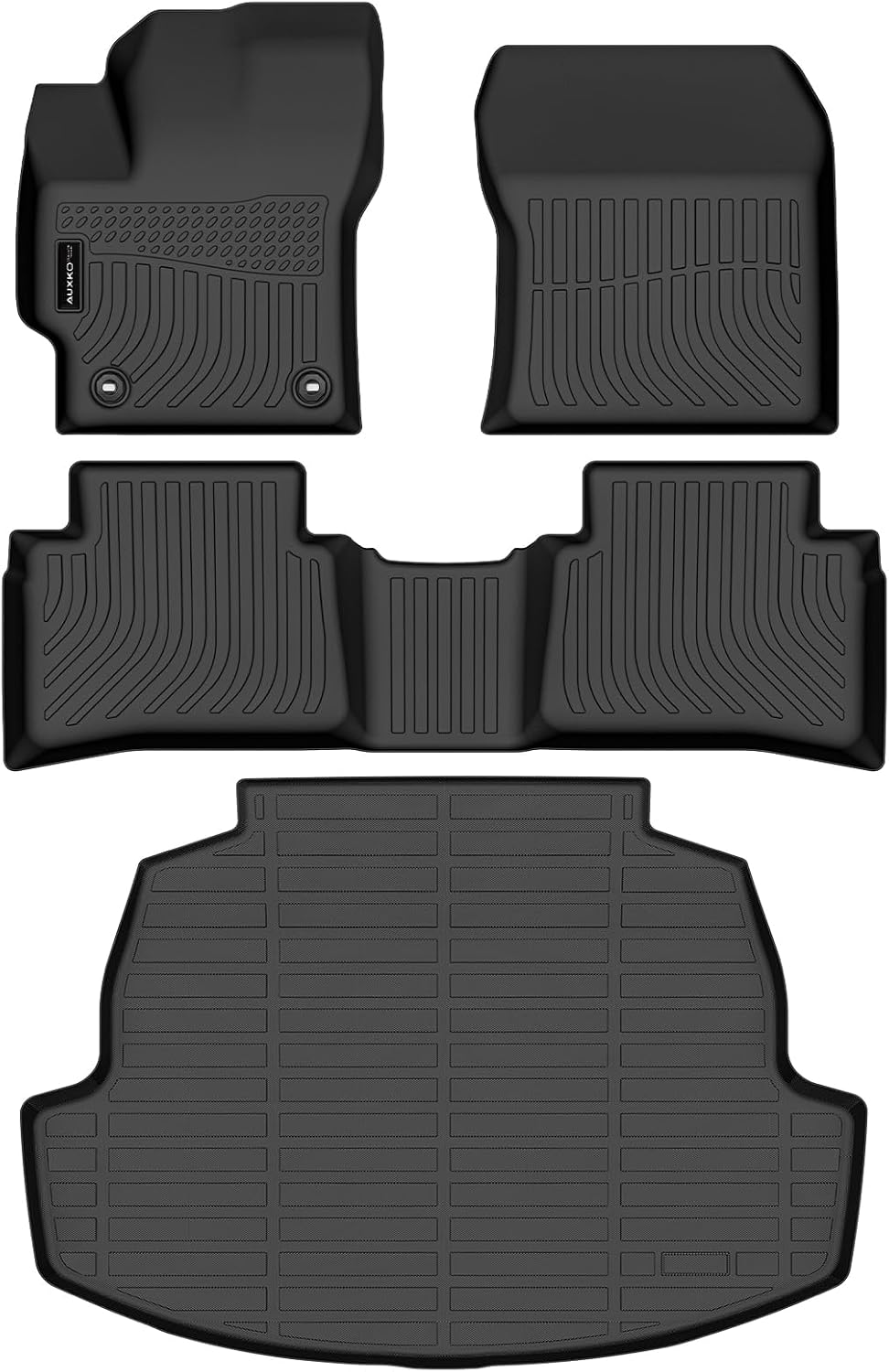 All Weather Floor Mat Fit for Toyota Corolla(Include Hybrid Exclude Hatchback) 2026 2025-2020 TPE Rubber Liners Corolla Accessories All Season Guard Odorless Anti-Slip Liner Black
