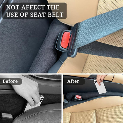 YLXGT Car Seat Gap Filler Organizer Universal for Car SUV Truck Accessories Seat Gap Plug Blocker with Storage Slot Black 2 Pack