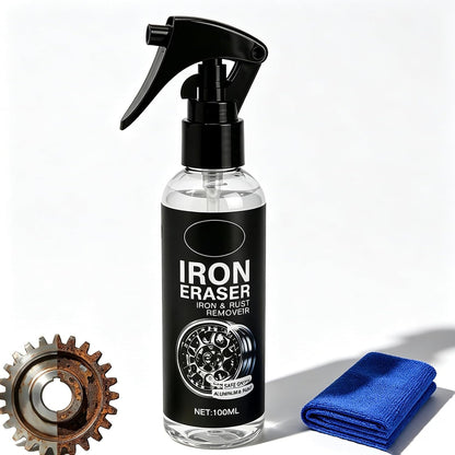 Iron Eraser Rust Remover Spray for Car Wheels & Paint, Rust And Brake Dust Cleaner For Wheels & Paint, Fast Acting Automotive Iron Fallout Remover 1PCS