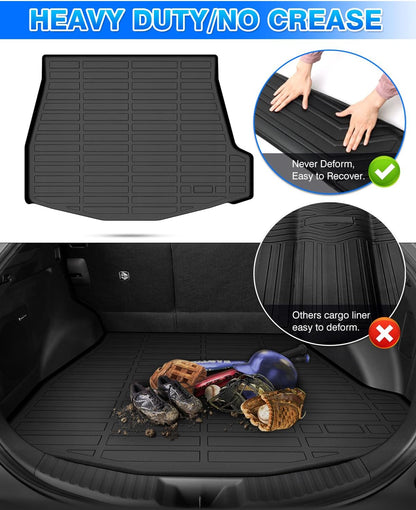 Rav4 Cargo Liner - Trunk Mat for Toyota RAV4 2019-2024 2025, All Weather Cargo Mat for rav4 Accessories, Heavy Duty (Fit for All Models)