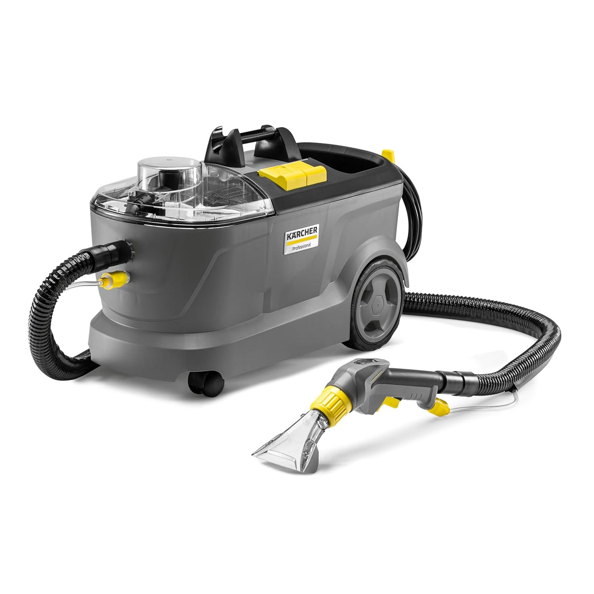 Kärcher Puzzi 10/1 Commercial Carpet Extractor 12.5 PSI - Spot Cleaner, Stain Remover, Area Rugs, Car and Auto Detailing, Carpet and Upholstery Cleaner - Onboard Accessory Storage - 4.9 Gallon