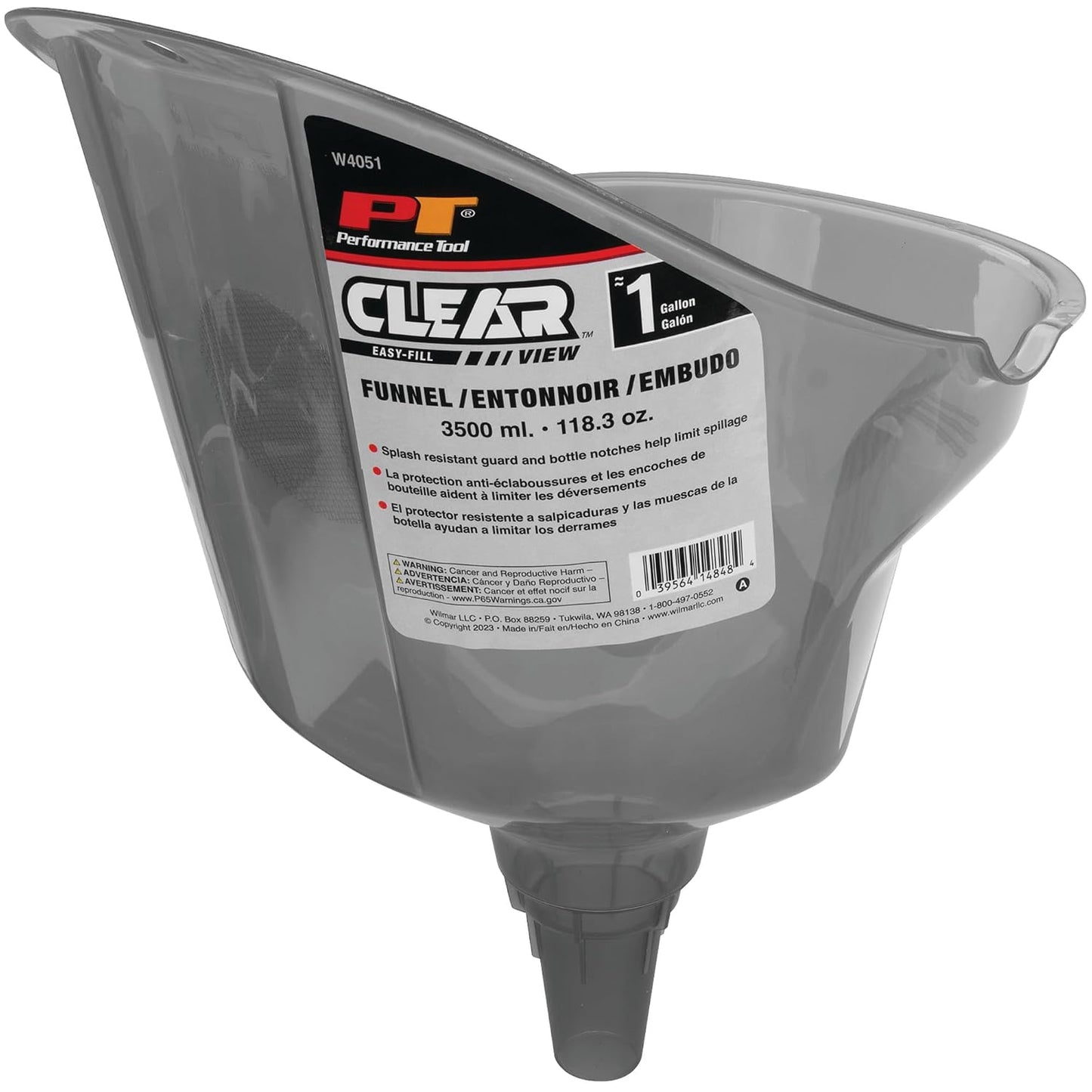 Performance Tool W4053 Clear View Easy-Fill Funnel Set (3 Pieces) - Versatile Liquid Filling Solutions