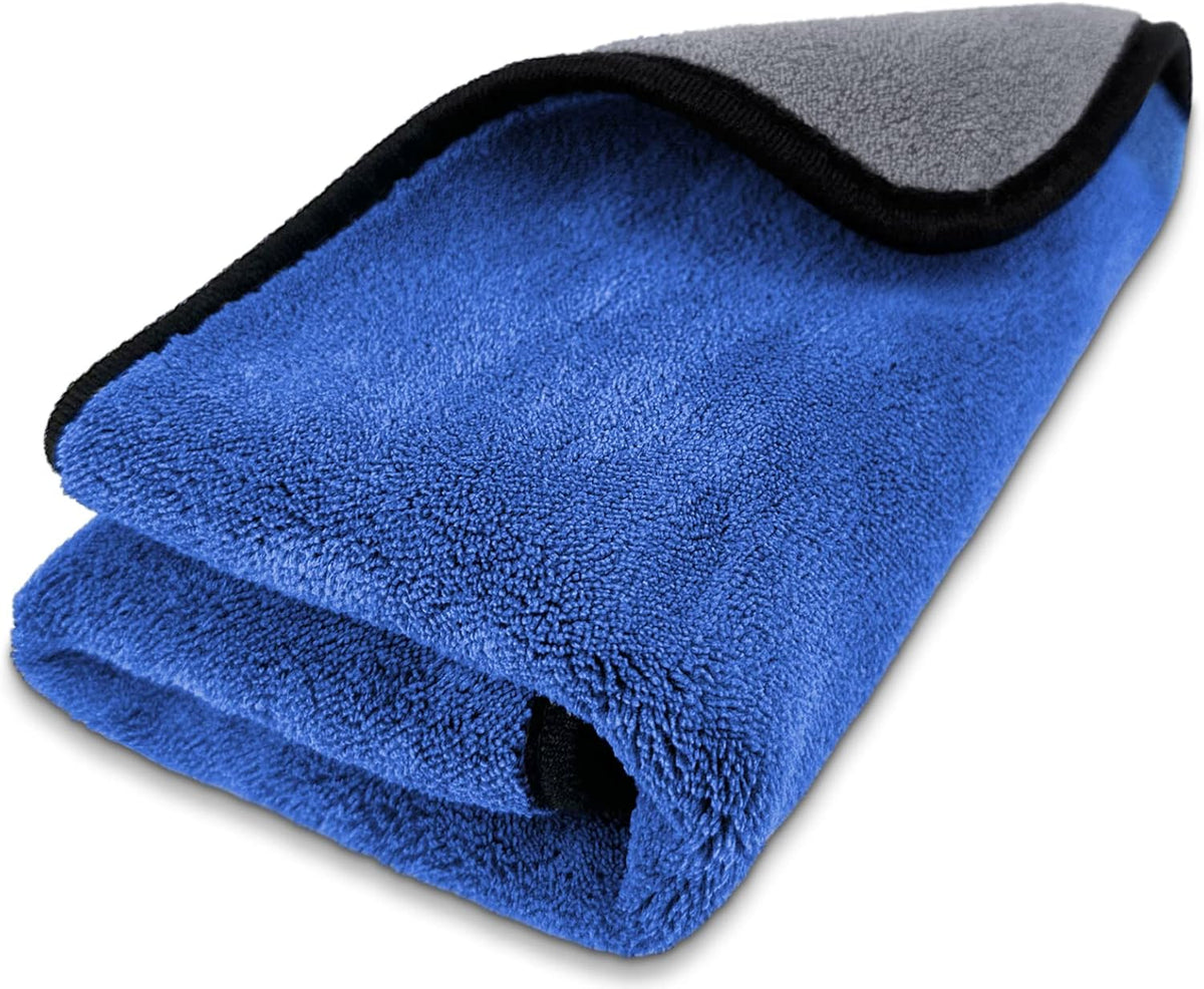 Airlab Microfiber Towels for Cars Wash Drying Thick Plush Cleaning Cloth Auto Detailing Super Absorbent for Interior & Exterior Lint Free, Streak Free, 16" X 16", 800 GSM, Pack of 4