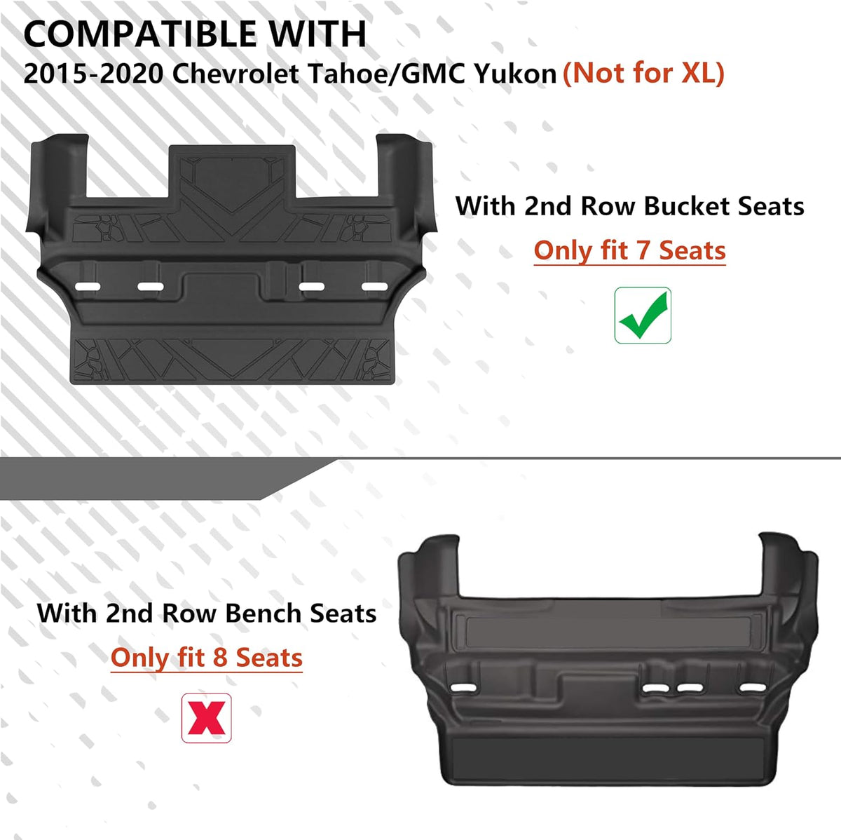 KARPAL Floor Mats for 2007-2013 Chevy Silverado & GMC Sierra 1500 Crew Cab / 2007-2014 2500/3500 HD(Footwell Coverage), All-Weather TPE Custom Fit Floor Liners Car Accessories