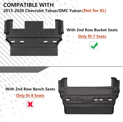 KARPAL Floor Mats for 2007-2013 Chevy Silverado & GMC Sierra 1500 Crew Cab / 2007-2014 2500/3500 HD(Footwell Coverage), All-Weather TPE Custom Fit Floor Liners Car Accessories