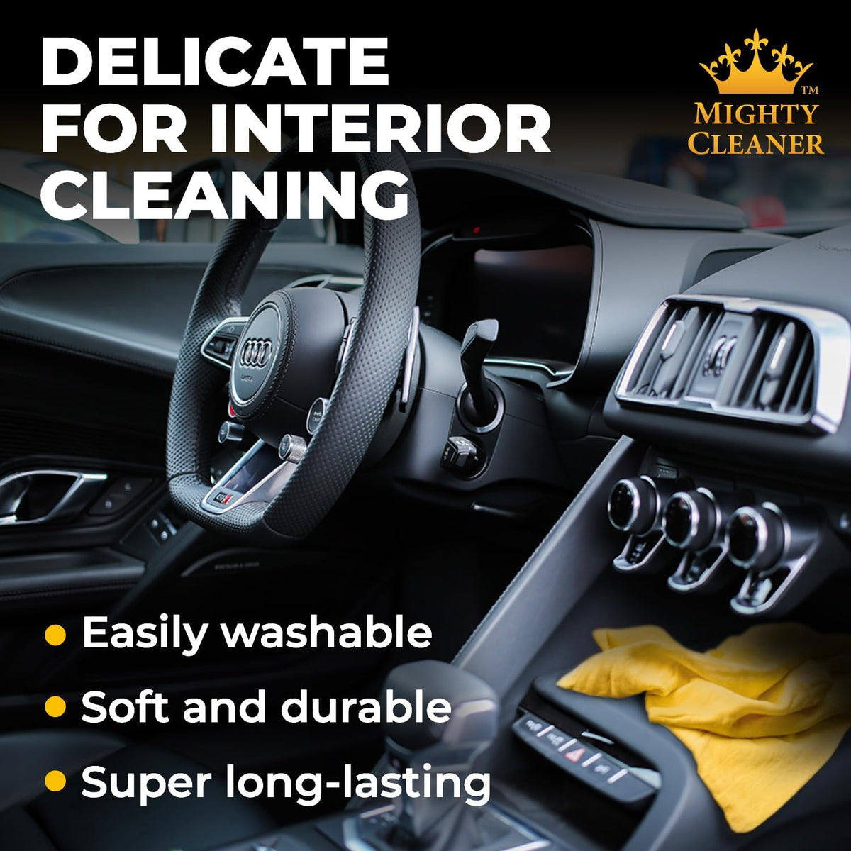 Premium 2pk Mini +1 Free Shammy Cloth for Car Drying - 17”x13” - Super Absorbent Chamois Towel for Car - Scratch-Free, Reusable & Soft Cleaning Towel