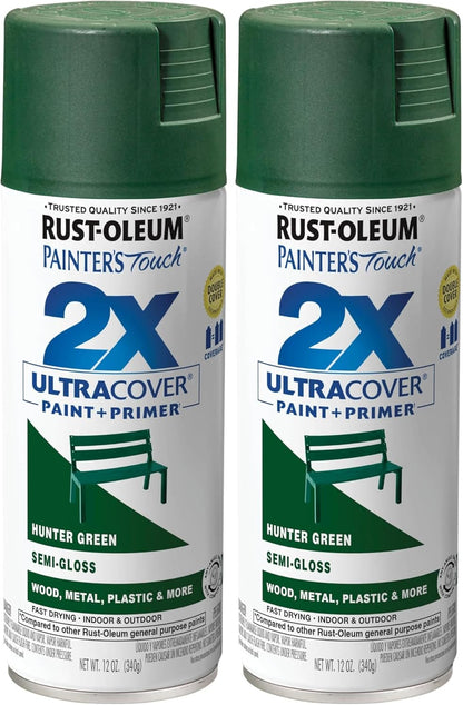Rust-Oleum 334029 Painter's Touch 2X Ultra Cover Spray Paint, 12 oz, Gloss Clear - Colors D