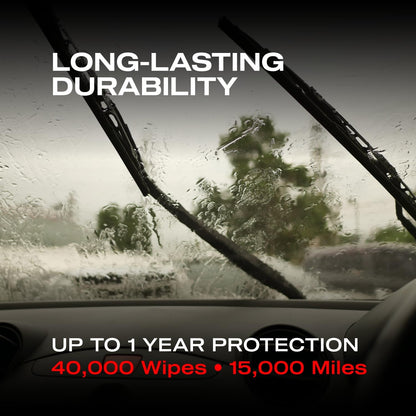 Nasiol GlasShield Wipe-On Nano Rain Repellent Wipe Kit, Ceramic Coating for Windshield, Quick & Easy Application, Easy to Clean, Car Rain-Repellant, Durable Lasts for 15,000 Miles