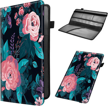 Car Registration and Insurance Holder, Leather Car Glove Box Organizer, Cool Car Accessories for ID, Driver's License Cards & Essential Document, business cards, Men&Women, Retro Audio Cassette