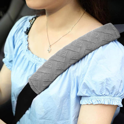 surpassme Car Seat Belt Pads Cover, 2 Pack Seat Belt Shoulder Strap Covers Protector to Release Stress to Your Neck and Shoulder for a Safety Driving (Pink)