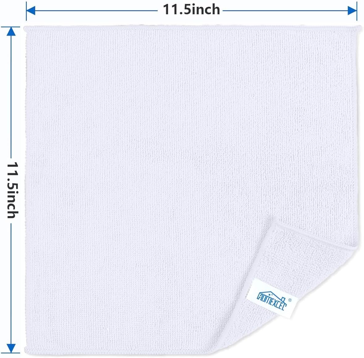 HOMEXCEL Grey Microfiber Cleaning Cloth, 12 Pack Premium Microfiber Towels for Cars, Lint Free, Scratch-Free, Highly Absorbent, Reusable Cleaning Rags for Car, Household, Kitchen, Window, 11.5"X11.5"