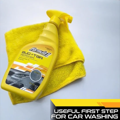 Formula 1 Bug and Tar Remover - Powerful Exterior Degreaser and Pre Wash for Detailing - Safe for All Auto Surfaces, 16 Ounces