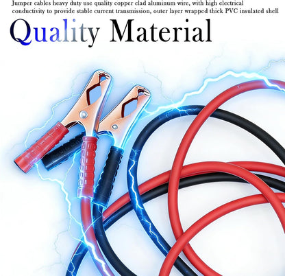 67" Car Jumper Cables Heavy Duty,Jumper Cables for Car Battery Clamps for Emergency Roadside Power Supply,Universal Alligator Clips Jumpers Cable for Cars,SUVs,Trucks