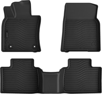 All Weather Floor Mat Fit for Toyota Corolla(Include Hybrid Exclude Hatchback) 2026 2025-2020 TPE Rubber Liners Corolla Accessories All Season Guard Odorless Anti-Slip Liner Black