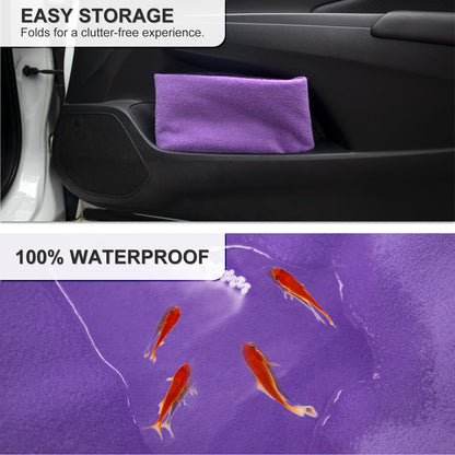 Waterproof Sweating Car Seat Cover for Post Gym Workout, Running, Swimming, Beach and Hiking, Universal Fit Non-Slip Towel Bucket Seat Protector for Cars SUV Trucks, Machine Washable (Grey)