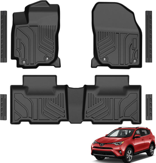 Floor Mats for 2020-2025 2026 Toyota Corolla Sedan (Not Fit for Hatchback and Cross), TPE All Weather Durable Floor Liners Door Sill Guards for Toyota Corolla Accessories